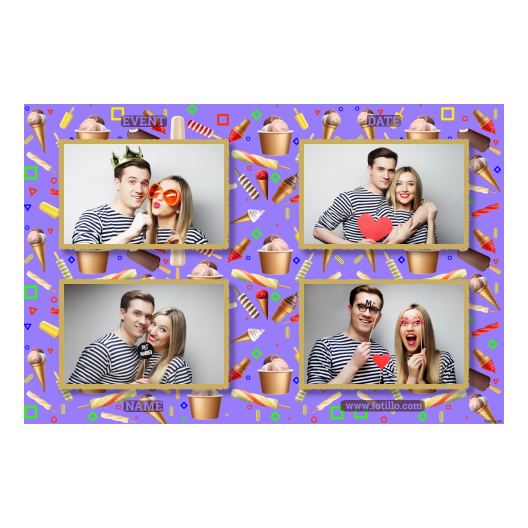 Dzień Lodów + kolaż + 417 złoty z tekstem Dzień Lodów + kolaż + 417 złoty z tekstem