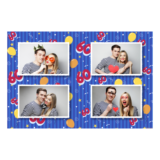 Sześćdziesiątka + balony + 417 biały Sześćdziesiątka + balony + 417 biały