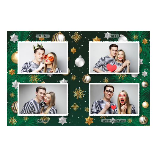 Bożonarodzeniowe gwiazdy + bombki, model 417 biały z tekstem Bożonarodzeniowe gwiazdy + bombki, model 417 biały z tekstem