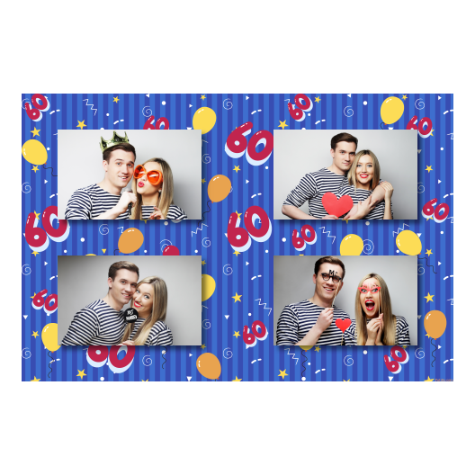 Sześćdziesiątka + balony + 417 brak ramki Sześćdziesiątka + balony + 417 brak ramki