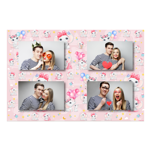 Baby Shower + elephants + 417 no frame
