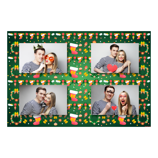 Boże Narodzenie + kwiaty i bombki + 417 brak ramki Boże Narodzenie + kwiaty i bombki + 417 brak ramki