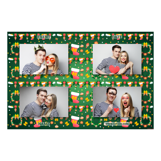 Boże Narodzenie + kwiaty i bombki + 417 brak ramki z tekstem Boże Narodzenie + kwiaty i bombki + 417 brak ramki z tekstem