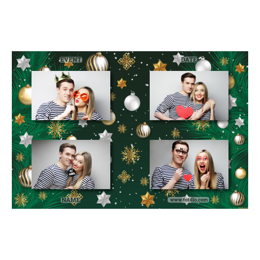 Bożonarodzeniowe gwiazdy + bombki, model 417 brak ramki z tekstem Bożonarodzeniowe gwiazdy + bombki, model 417 brak ramki z tekstem