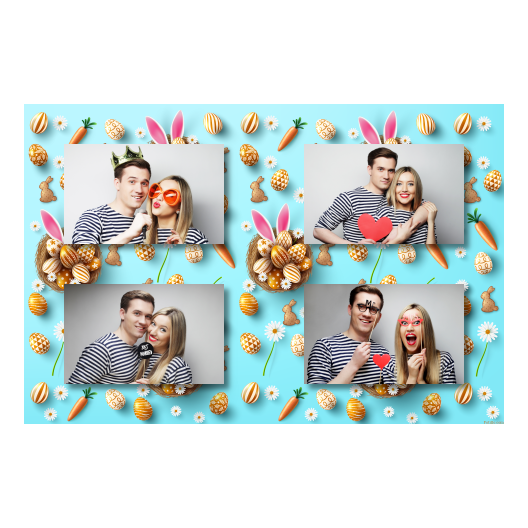 Easter Bunny + easter eggs + 417 no frame