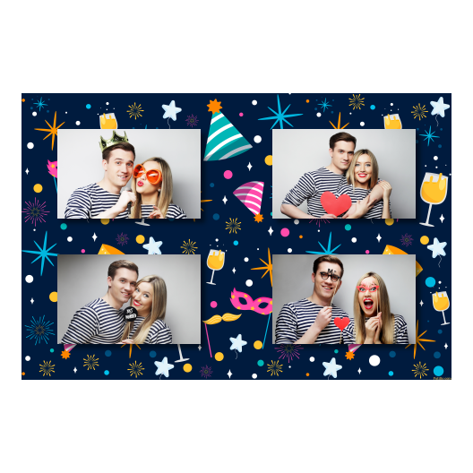 Przyjęcie sylwestrowe + Fajerwerki, gwiazdy + 417 brak ramki Przyjęcie sylwestrowe + Fajerwerki, gwiazdy + 417 brak ramki