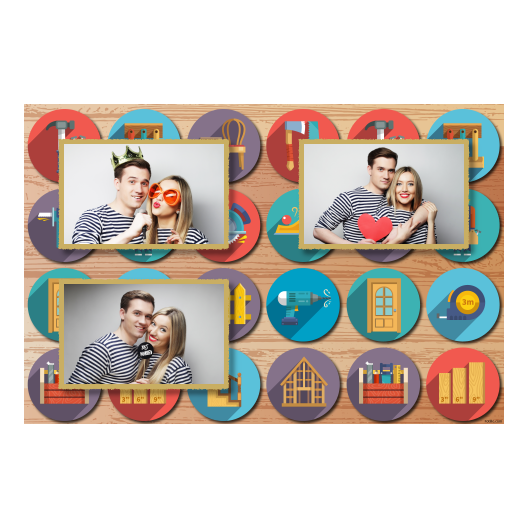 Carpenter's Day + collage + 418 gold Carpenter's Day + collage + 418 gold