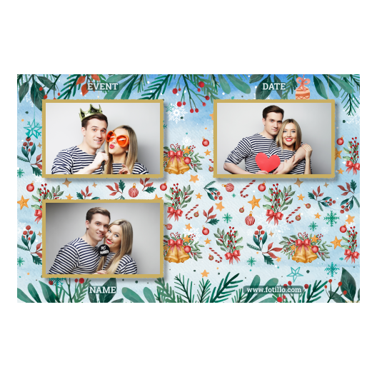 Dzwoneczki świąteczne + dekoracje + 418 złoty z tekstem Dzwoneczki świąteczne + dekoracje + 418 złoty z tekstem