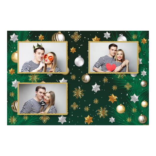 Bożonarodzeniowe gwiazdy + bombki, model 418 złoty Bożonarodzeniowe gwiazdy + bombki, model 418 złoty