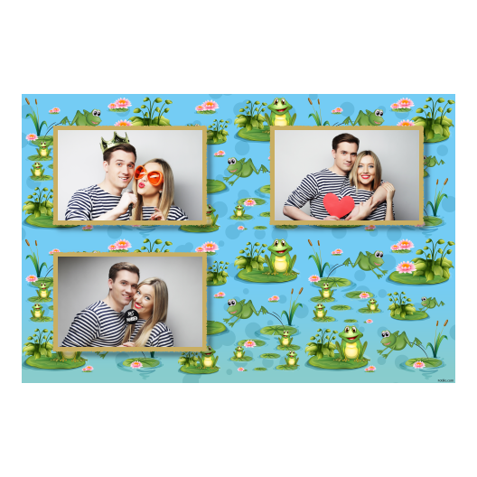 Frog Day + water lilies + 418 gold Frog Day + water lilies + 418 gold