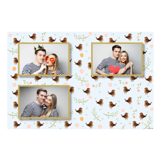 Sparrow Day + flowers + 418 gold Sparrow Day + flowers + 418 gold