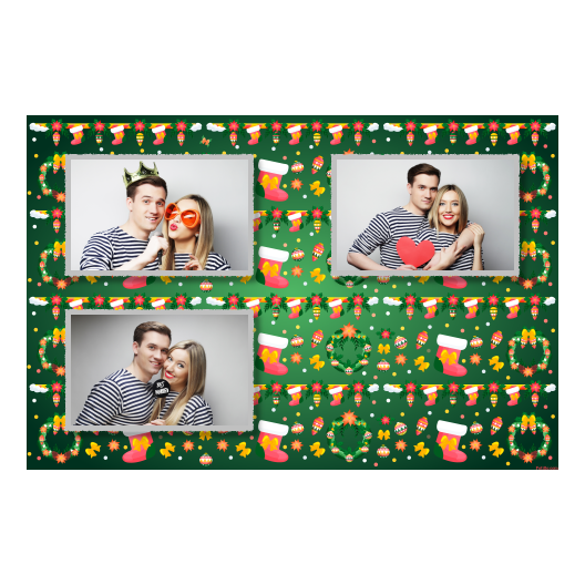 Boże Narodzenie + kwiaty i bombki + 418 Boże Narodzenie + kwiaty i bombki + 418