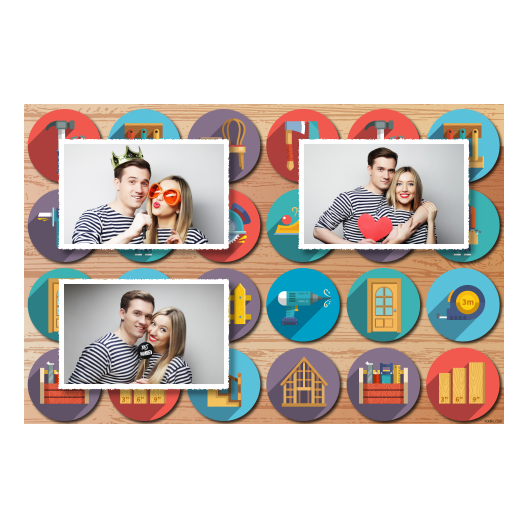 Carpenter's Day + collage + 418 white Carpenter's Day + collage + 418 white