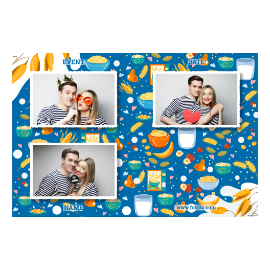 Picture template consisting of 3 photos – Cereal Day + flakes model 418 - Image 6
