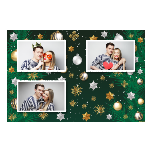 Bożonarodzeniowe gwiazdy + bombki, model 418 biały Bożonarodzeniowe gwiazdy + bombki, model 418 biały