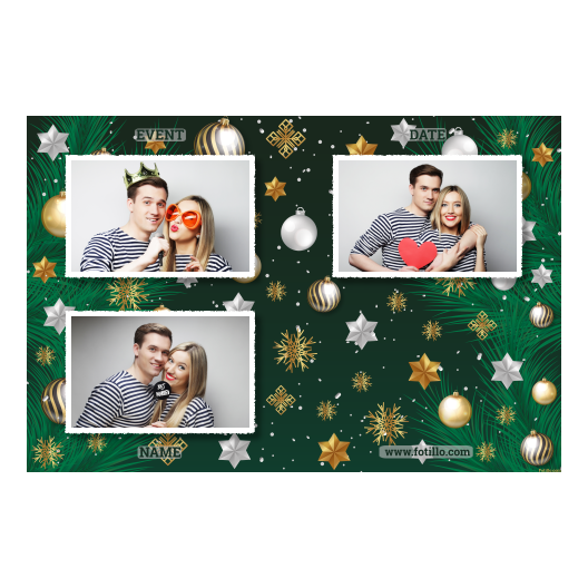 Bożonarodzeniowe gwiazdy + bombki, model 418 biały z tekstem Bożonarodzeniowe gwiazdy + bombki, model 418 biały z tekstem