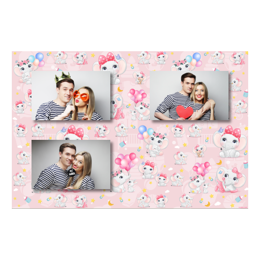 Baby Shower + elephants + 418 no frame