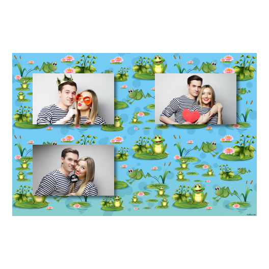 Frog Day + water lilies + 418 no frame Frog Day + water lilies + 418 no frame