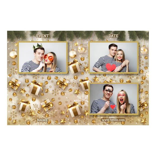 Prezenty świąteczne + bombki + 419 złoty z tekstem Prezenty świąteczne + bombki + 419 złoty z tekstem