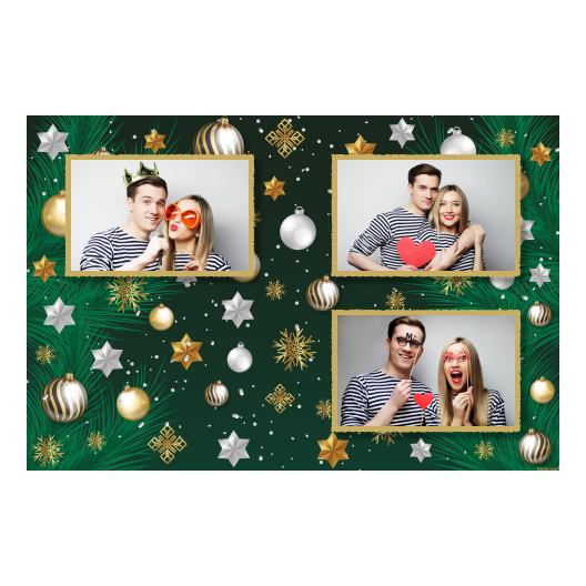 Bożonarodzeniowe gwiazdy + bombki, model 419 złoty Bożonarodzeniowe gwiazdy + bombki, model 419 złoty