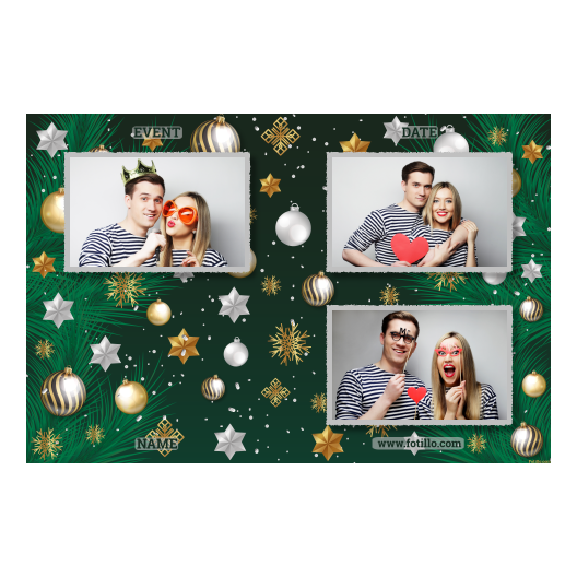 Bożonarodzeniowe gwiazdy + bombki, model 419 z tekstem Bożonarodzeniowe gwiazdy + bombki, model 419 z tekstem