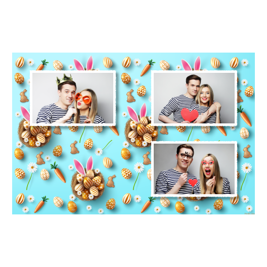 Easter Bunny + easter eggs + 419 white