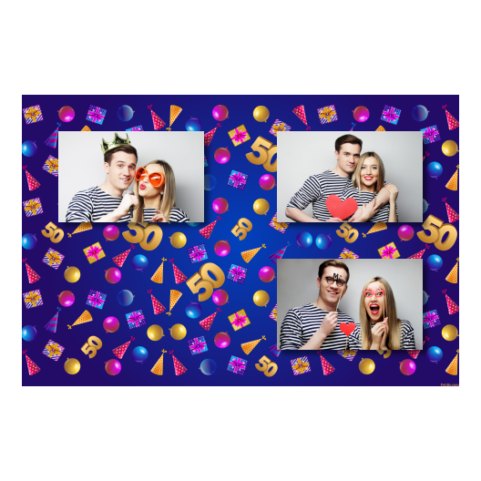 Pięćdziesiątka + balony i prezenty + 419 brak ramki Pięćdziesiątka + balony i prezenty + 419 brak ramki