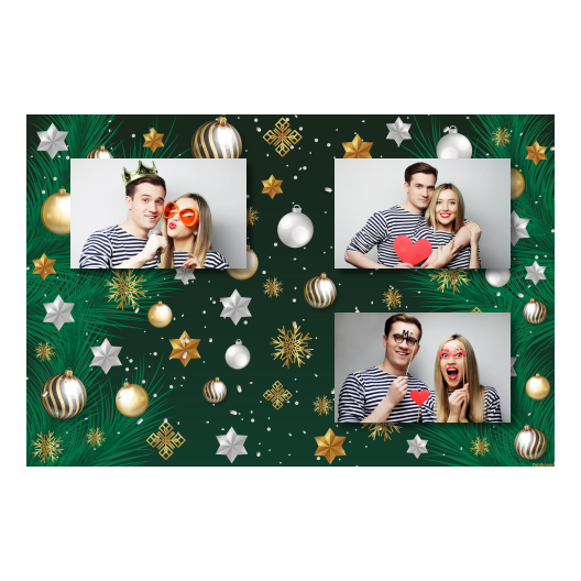 Bożonarodzeniowe gwiazdy + bombki, model 419 brak ramki Bożonarodzeniowe gwiazdy + bombki, model 419 brak ramki