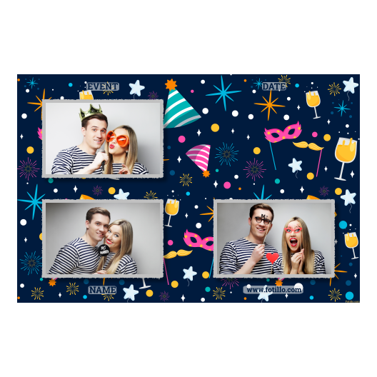 Przyjęcie sylwestrowe + Fajerwerki, gwiazdy + 420 z tekstem Przyjęcie sylwestrowe + Fajerwerki, gwiazdy + 420 z tekstem