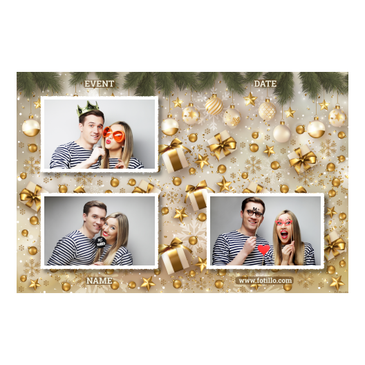 Prezenty świąteczne + bombki + 420 biały z tekstem Prezenty świąteczne + bombki + 420 biały z tekstem