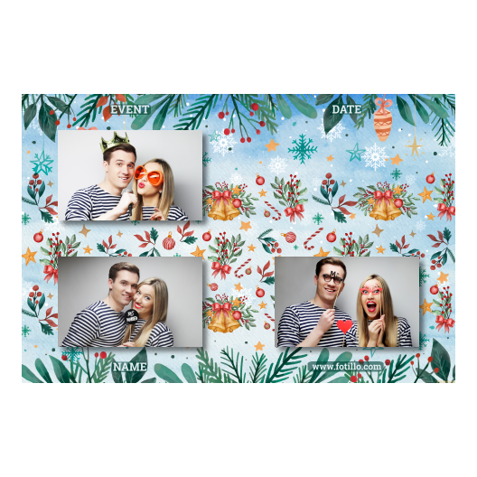 Dzwoneczki świąteczne + dekoracje + 420 brak ramki z tekstem Dzwoneczki świąteczne + dekoracje + 420 brak ramki z tekstem