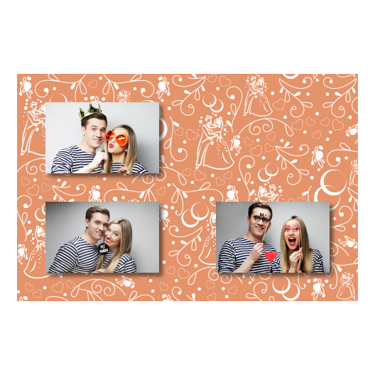 Wedding Photo + hearts + 420 no frame