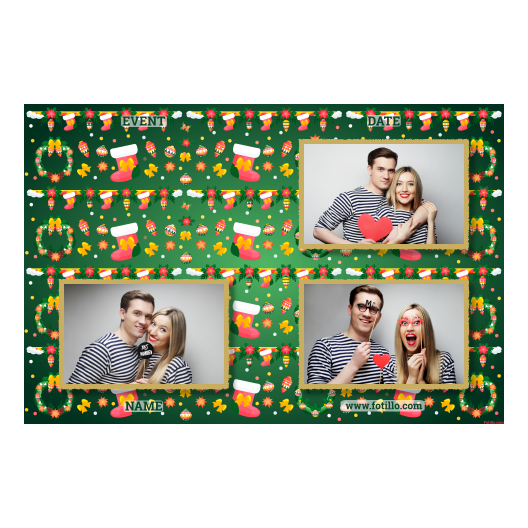 Boże Narodzenie + kwiaty i bombki + 421 złoty z tekstem Boże Narodzenie + kwiaty i bombki + 421 złoty z tekstem