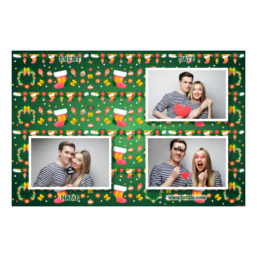 Boże Narodzenie + kwiaty i bombki + 421 biały z tekstem Boże Narodzenie + kwiaty i bombki + 421 biały z tekstem