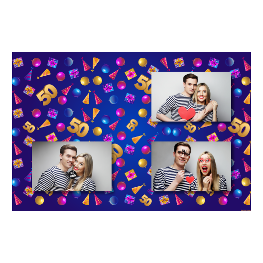 Pięćdziesiątka + balony i prezenty + 421 brak ramki Pięćdziesiątka + balony i prezenty + 421 brak ramki