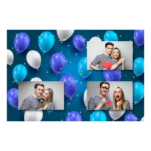 Birthday Balloons + balloons + 421 no frame