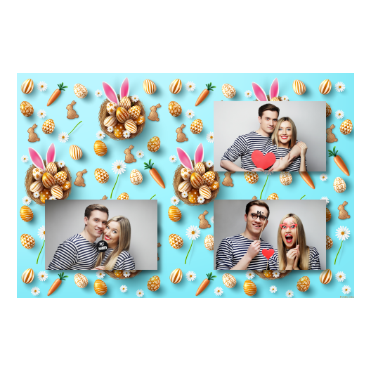 Easter Bunny + easter eggs + 421 no frame
