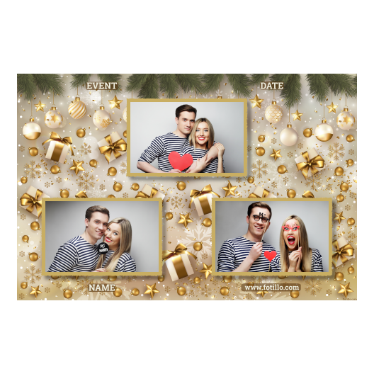 Prezenty świąteczne + bombki + 422 złoty z tekstem Prezenty świąteczne + bombki + 422 złoty z tekstem