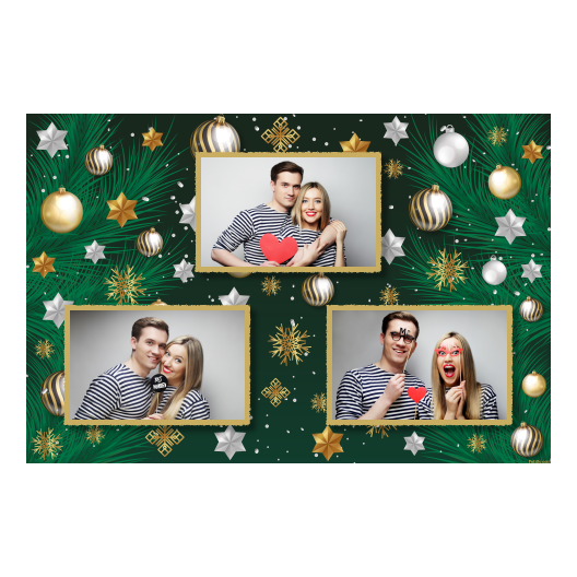 Bożonarodzeniowe gwiazdy + bombki, model 422 złoty Bożonarodzeniowe gwiazdy + bombki, model 422 złoty