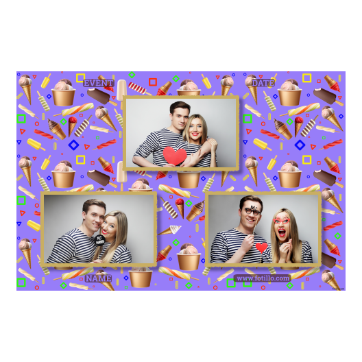 Dzień Lodów + kolaż + 422 złoty z tekstem Dzień Lodów + kolaż + 422 złoty z tekstem