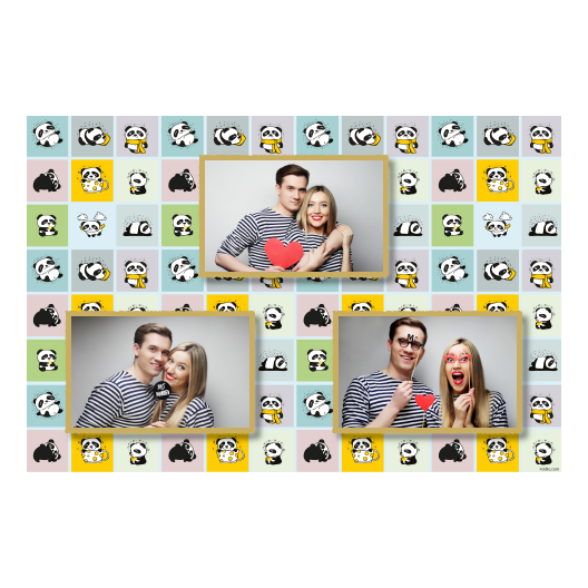 Panda's Day + collage + 422 gold Panda's Day + collage + 422 gold