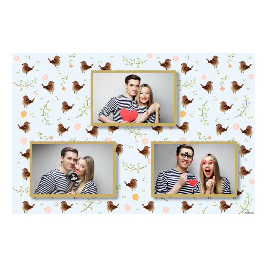 Sparrow Day + flowers + 422 gold Sparrow Day + flowers + 422 gold