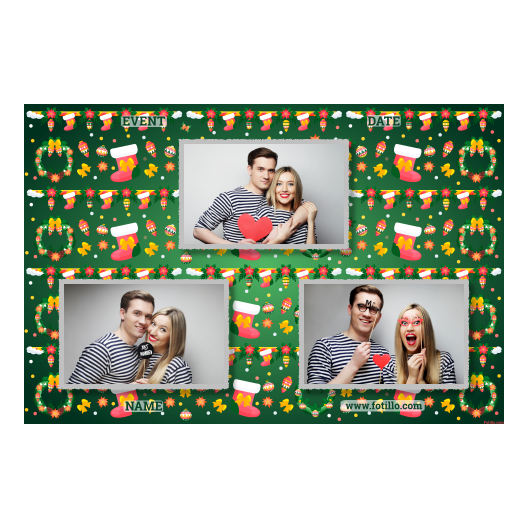 Boże Narodzenie + kwiaty i bombki + 422 z tekstem Boże Narodzenie + kwiaty i bombki + 422 z tekstem