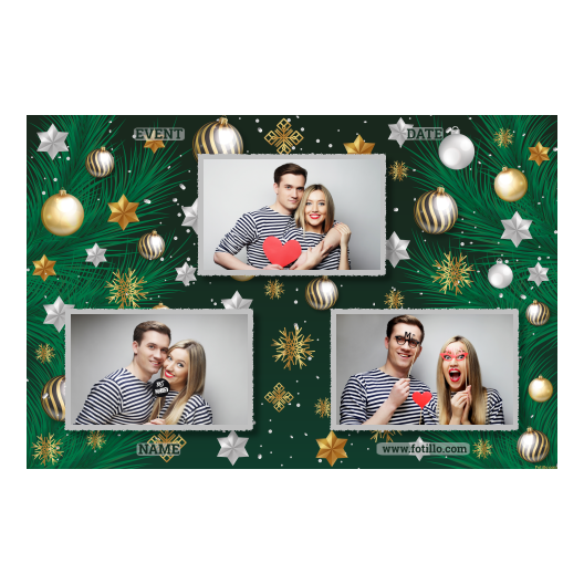 Bożonarodzeniowe gwiazdy + bombki, model 422 z tekstem Bożonarodzeniowe gwiazdy + bombki, model 422 z tekstem