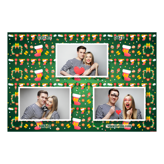 Boże Narodzenie + kwiaty i bombki + 422 biały z tekstem Boże Narodzenie + kwiaty i bombki + 422 biały z tekstem