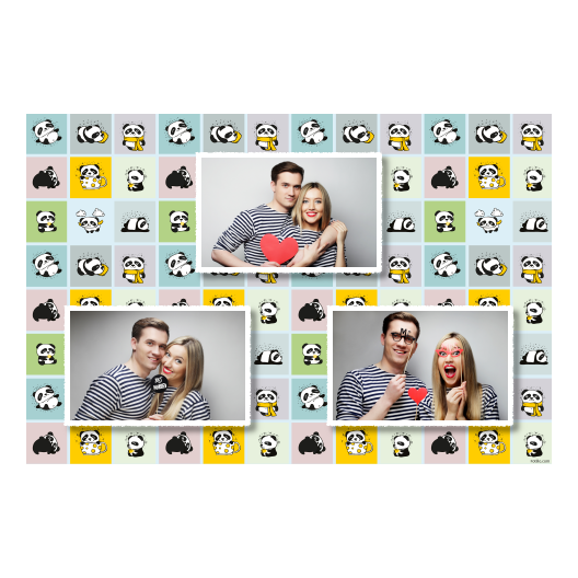 Panda's Day + collage + 422 white Panda's Day + collage + 422 white