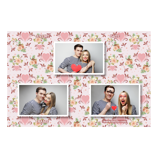 Wesele + kwiaty i serca + 422 biały z tekstem Wesele + kwiaty i serca + 422 biały z tekstem