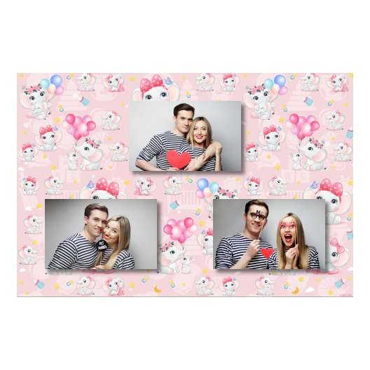 Baby Shower + elephants + 422 no frame