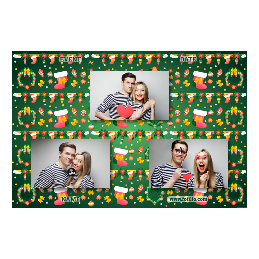 Boże Narodzenie + kwiaty i bombki + 422 brak ramki z tekstem Boże Narodzenie + kwiaty i bombki + 422 brak ramki z tekstem