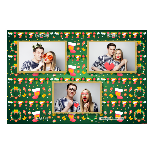 Boże Narodzenie + kwiaty i bombki + 423 złoty z tekstem Boże Narodzenie + kwiaty i bombki + 423 złoty z tekstem